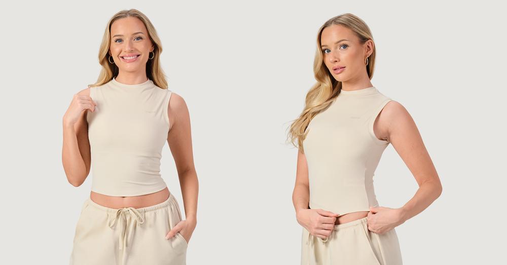 NEO Turtleneck-Top für Frauen in Almond - GymBeam