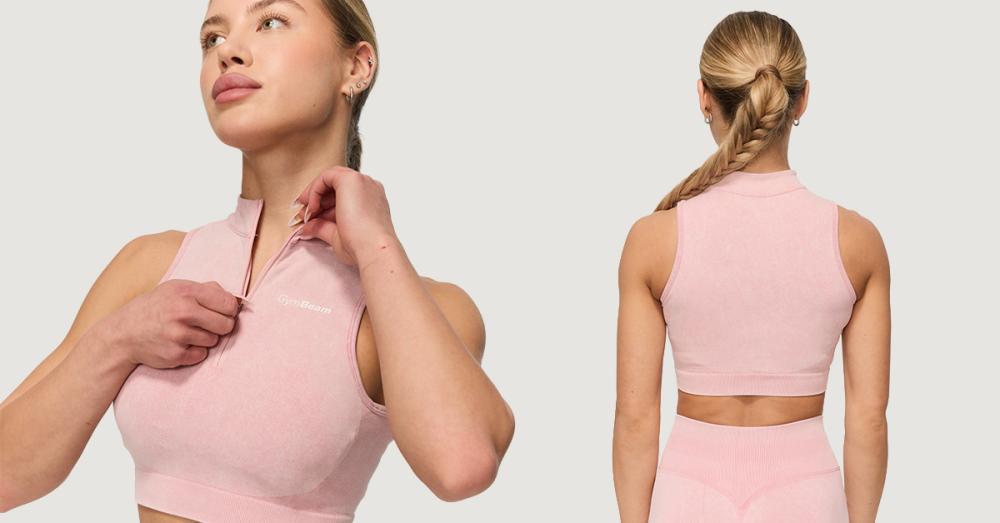 Fierce Seamless Sport-BH in Baby Pink - GymBeam