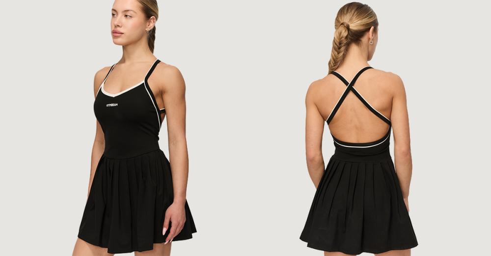 Varsity Sportkleid in Black - GymBeam