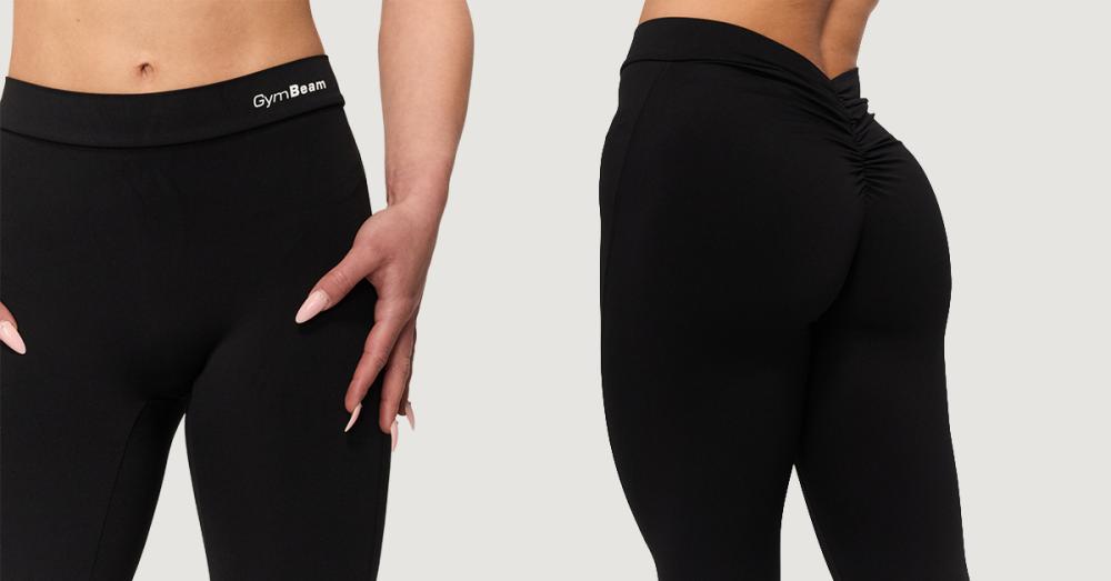 Fierce V-Back Leggings für Frauen in Black - GymBeam