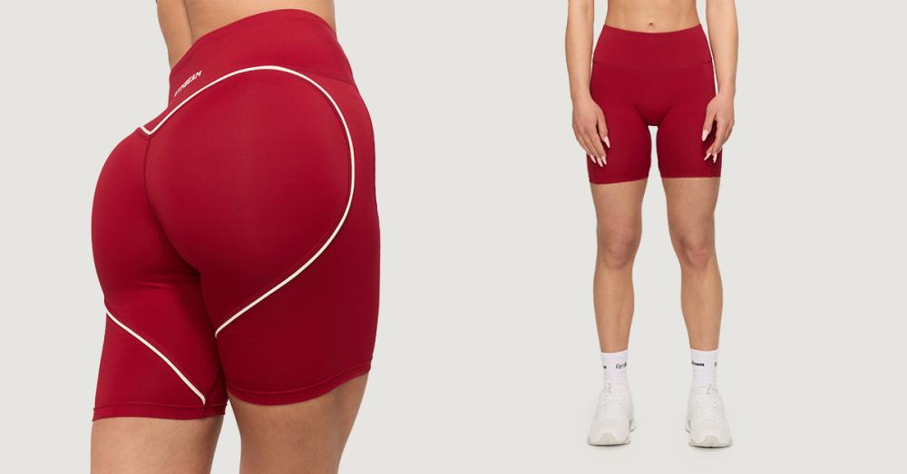 Varsity Shorts für Frauen in Red - GymBeam