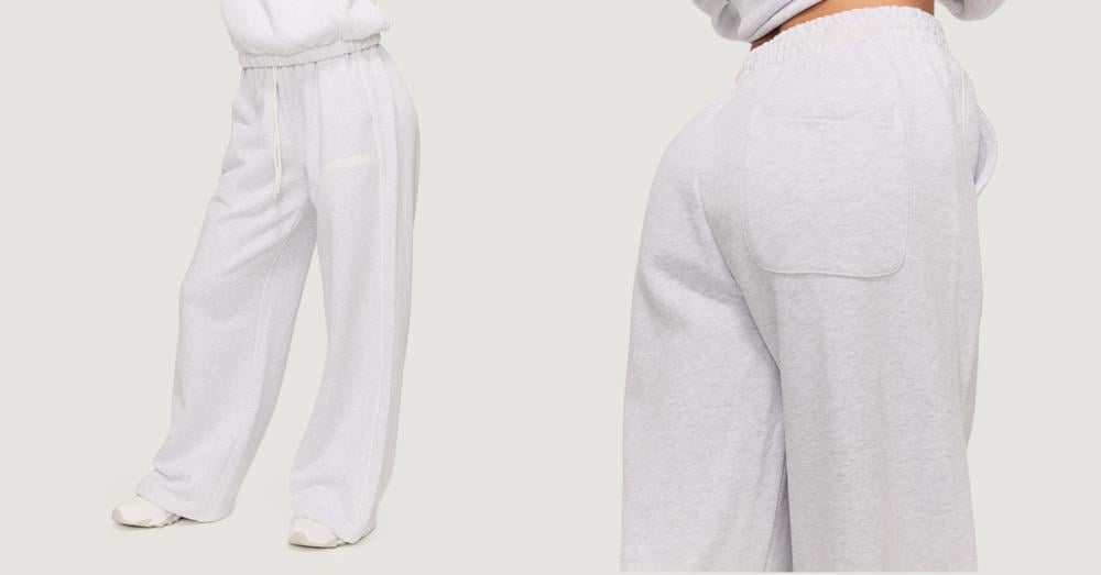Varsity Sweatpants für Frauen in Grey - GymBeam