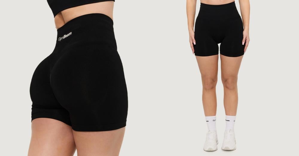 Sculpt Seamless Shorts für Frauen in Black - GymBeam