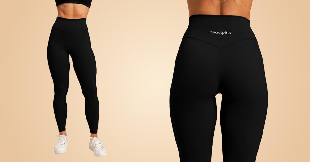 Women's Venture Leggings Black - BeastPink