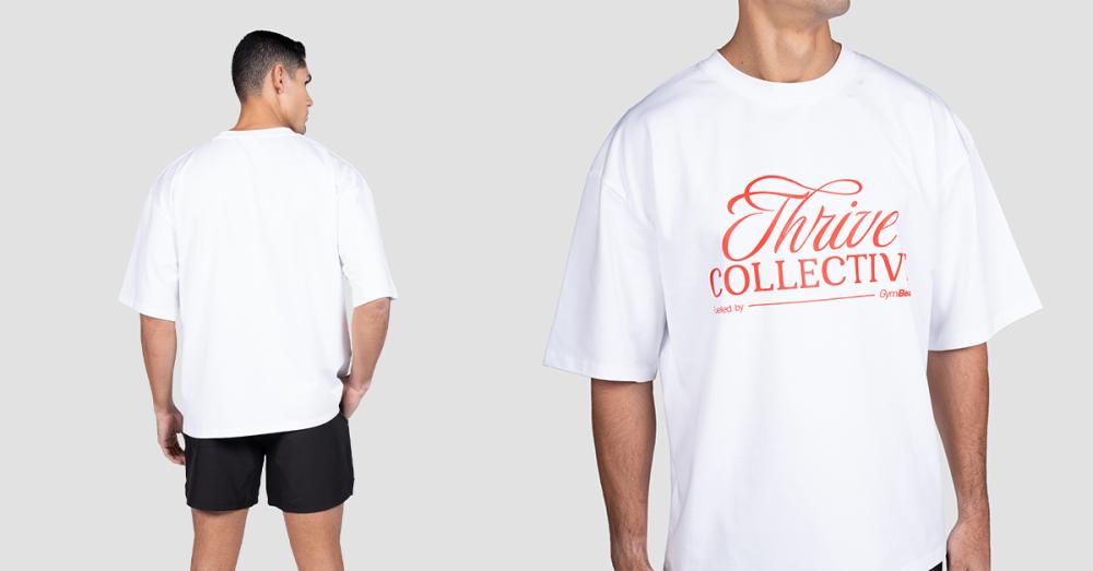 Thrive T-shirt in White - GymBeam
