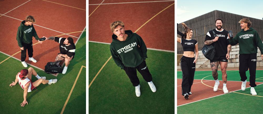 Varsity Hoodie in Green - GymBeam
