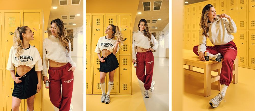 Varsity Hoodie für Frauen in Grey - GymBeam