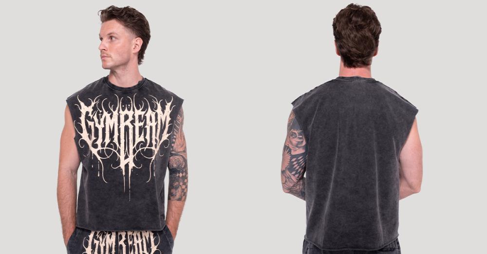 Abyss Tanktop in Charcoal - GymBeam