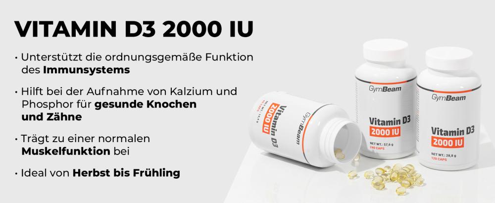 Vitamin D3 2000 IU - GymBeam