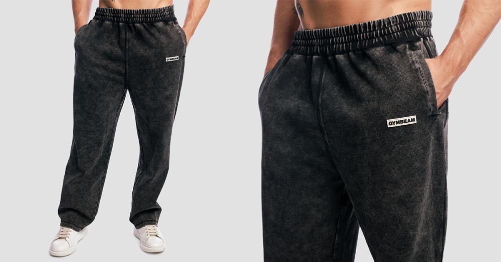 Aura Jogginghose in Washed Black - GymBeam