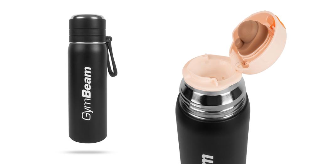 Thermos Steel Black 500 ml - GymBeam