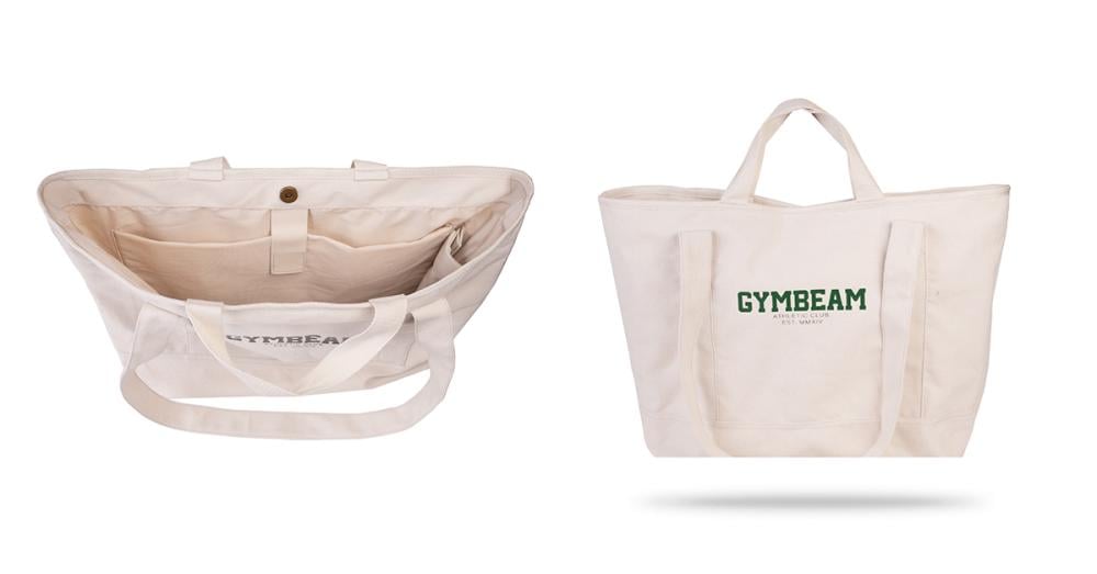 Athletic Club Bag in Beige - GymBeam