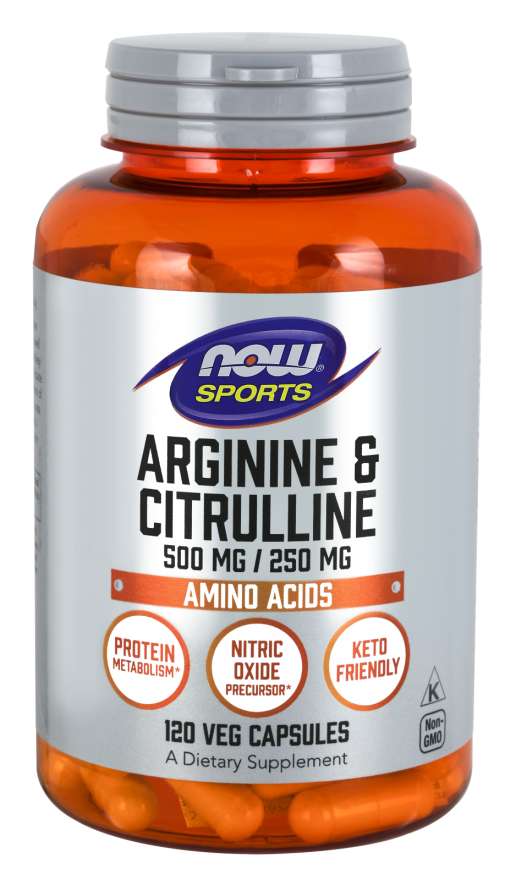 Arginine & Citrulline 500 mg / 250 mg - NOW Foods