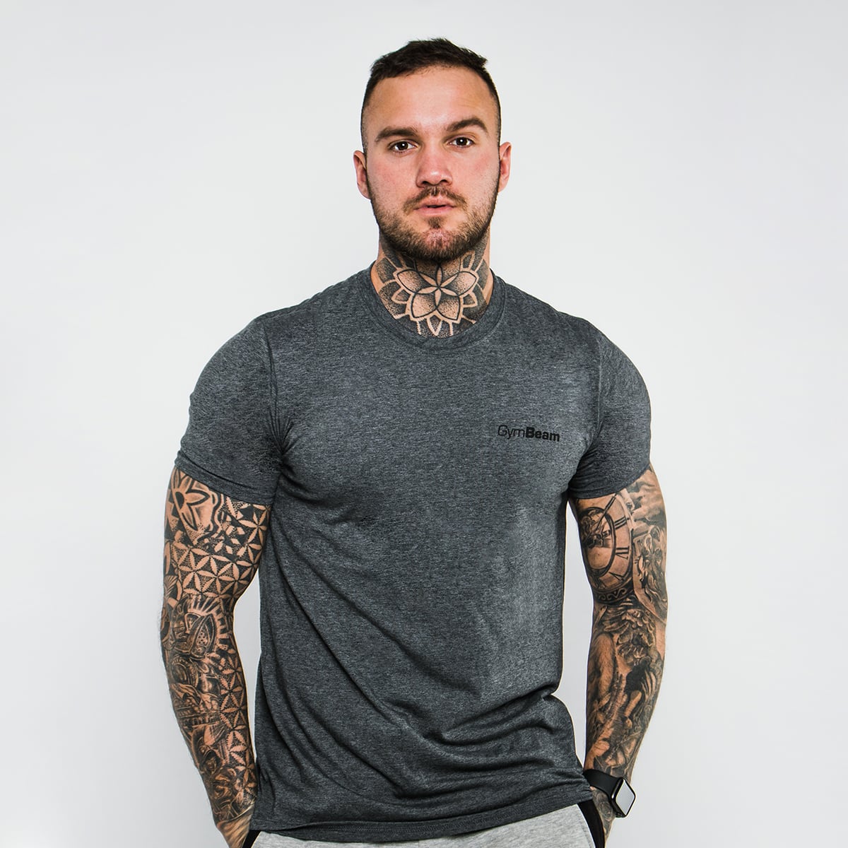 Basic T-Shirt für Männer in Dark Grey - GymBeam