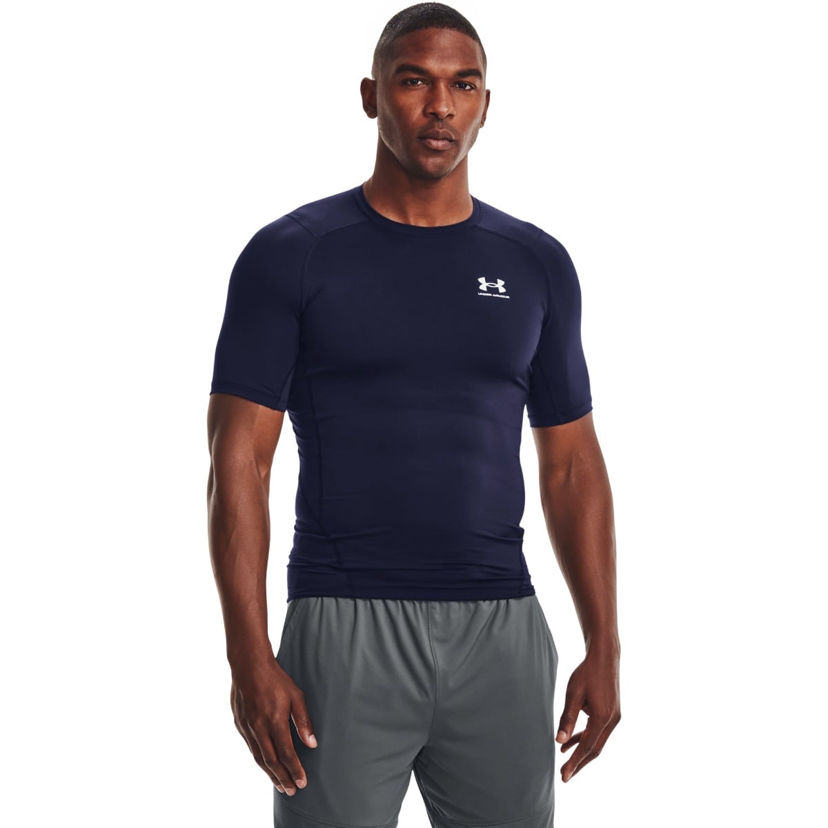 Men‘s compression t-shirt HG Armour Comp SS Midnight Blue - Under Armour