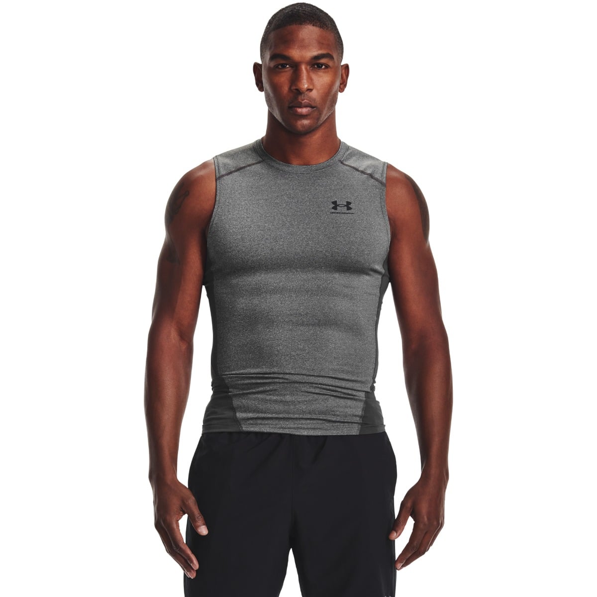Men‘s compression tank top HG Armour Comp SL Grey - Under Armour