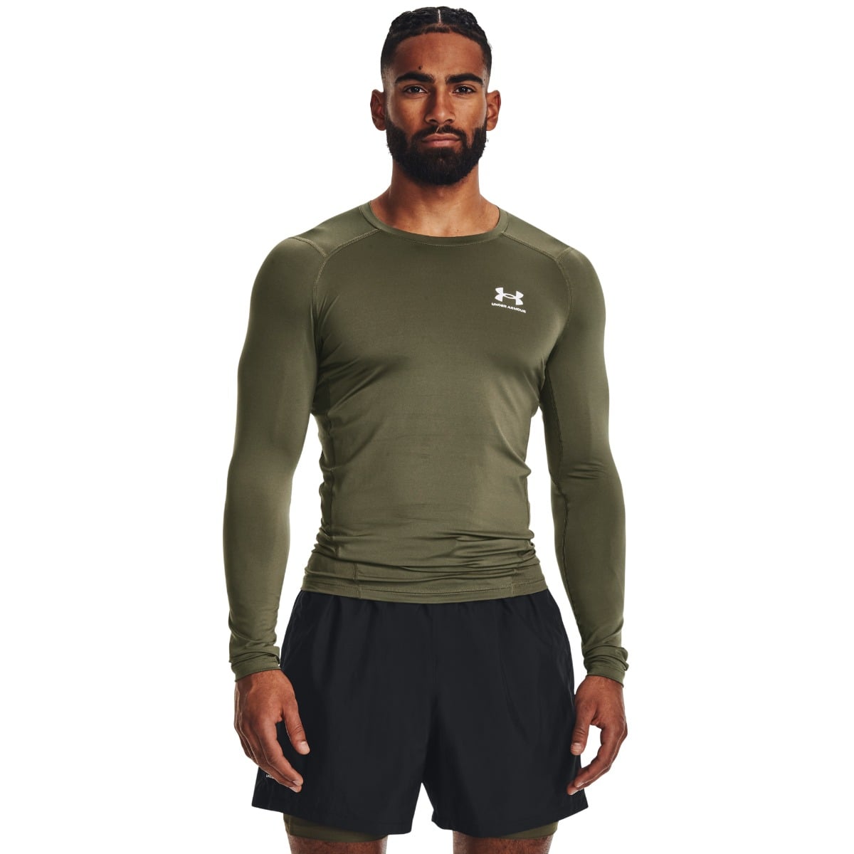 HG Armour Kompressions-T-Shirt in LS Green - Under Armour