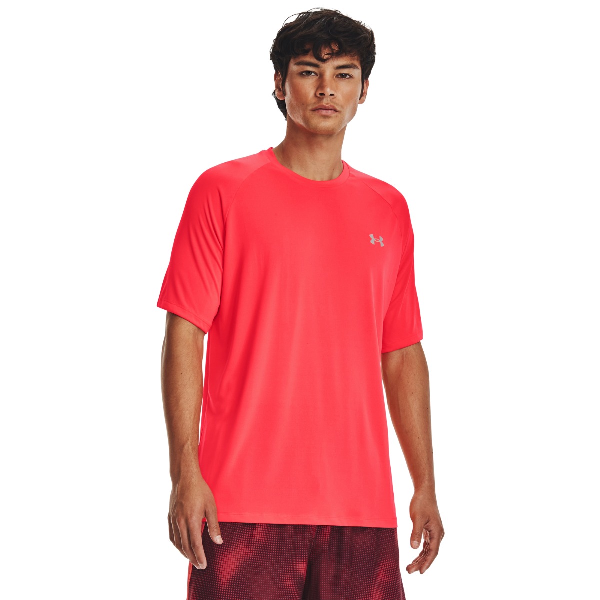 T-shirt Tech Reflective SS Red - Under Armour