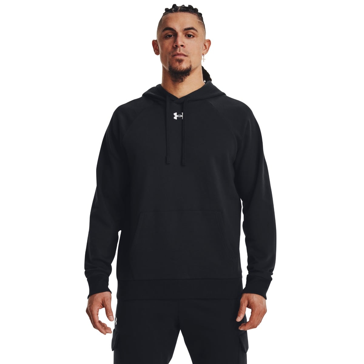 UA Rival Fleece Hoodie in Black - Under Armour