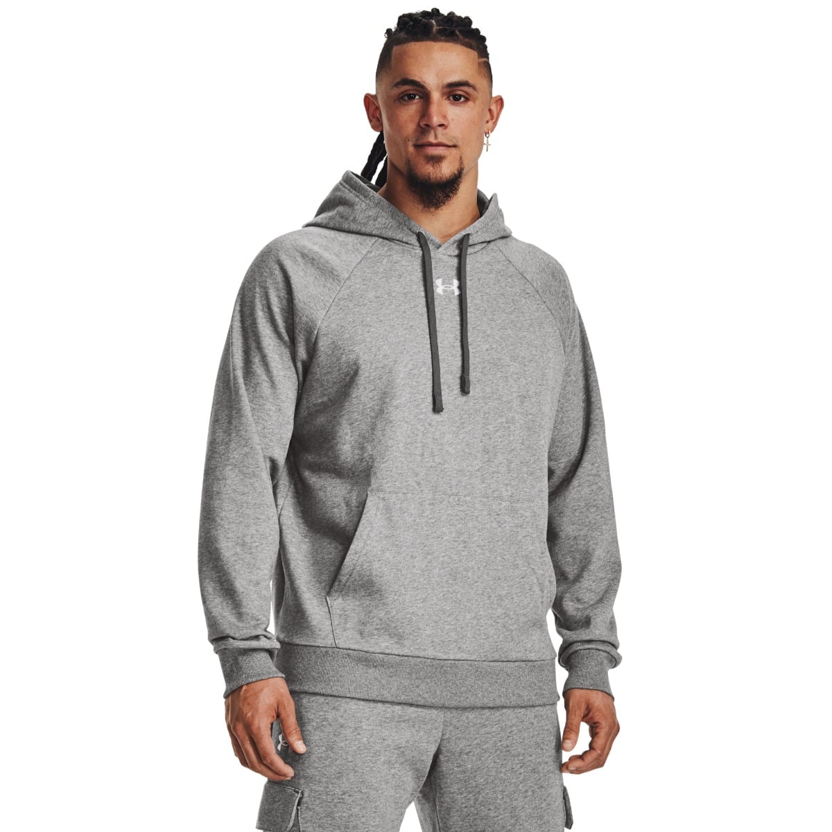 UA Rival Fleece Hoodie in Grey - Under Armour