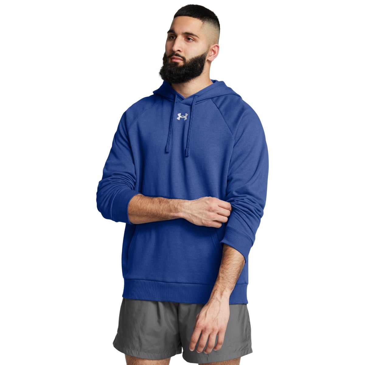UA Rival Fleece Hoodie in Blue - Under Armour