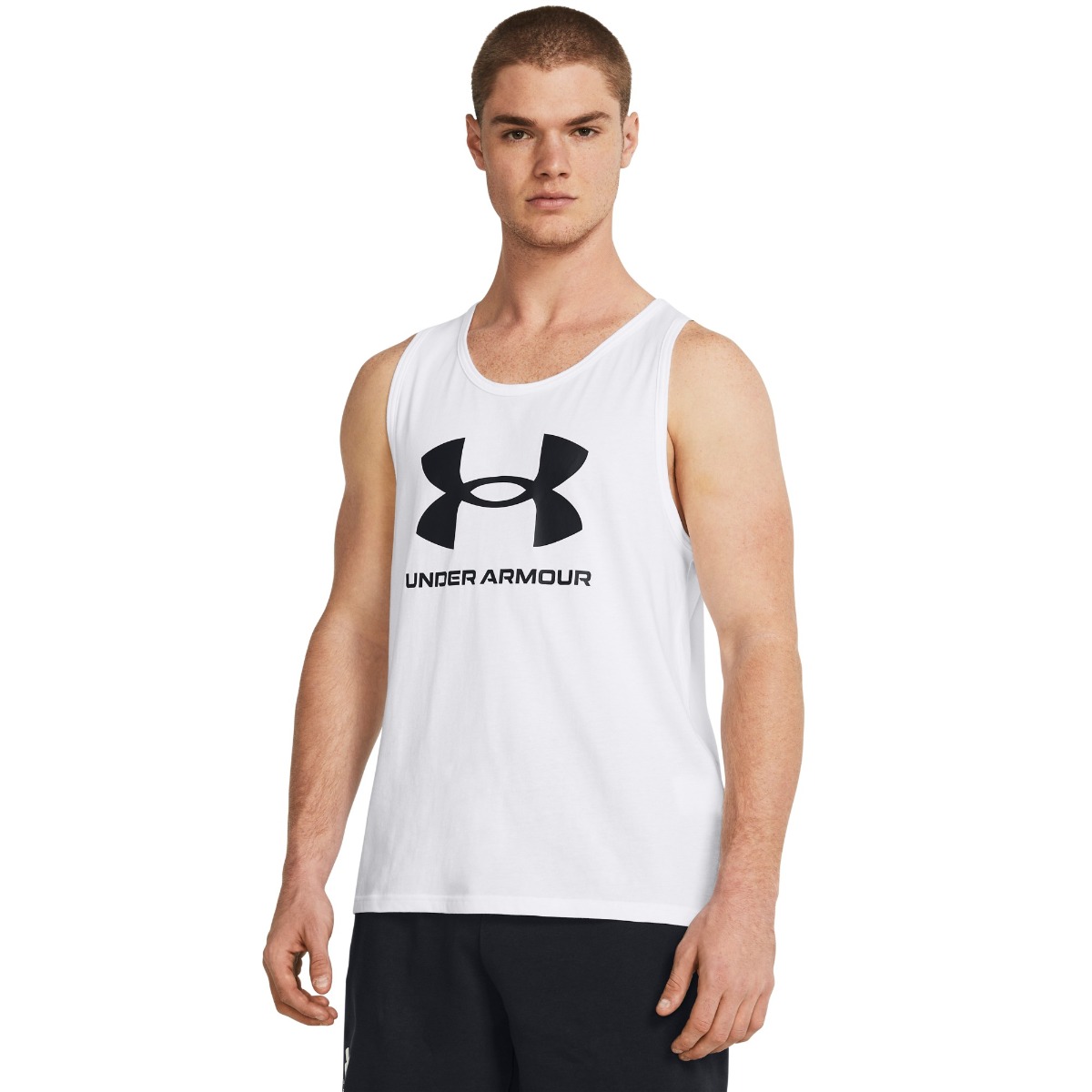 SPORTSTYLE LOGO Tank Top  White - Under Armour