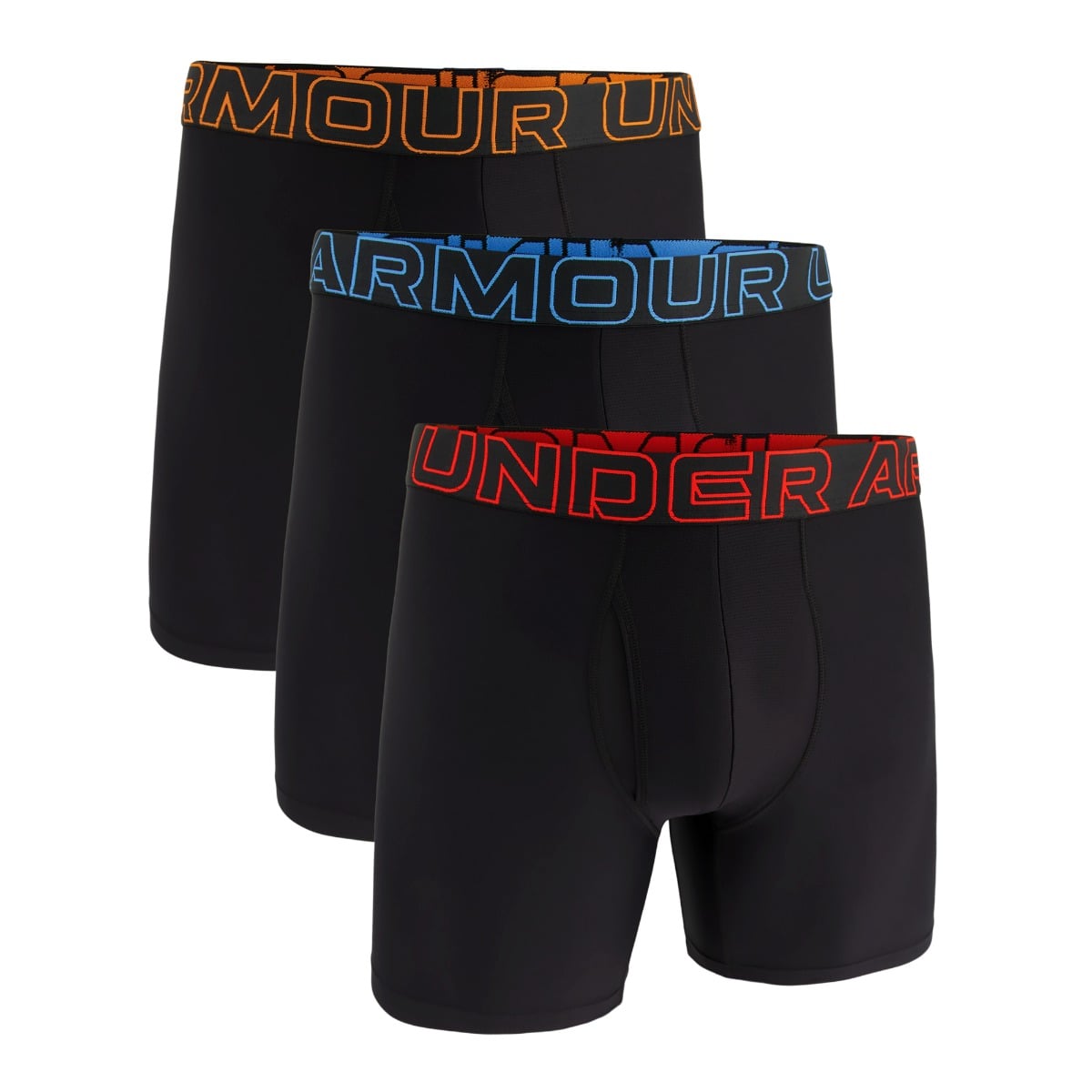 Perf Tech Boxershorts für Männer 6in im 3-er Pack in Black - Under Armour