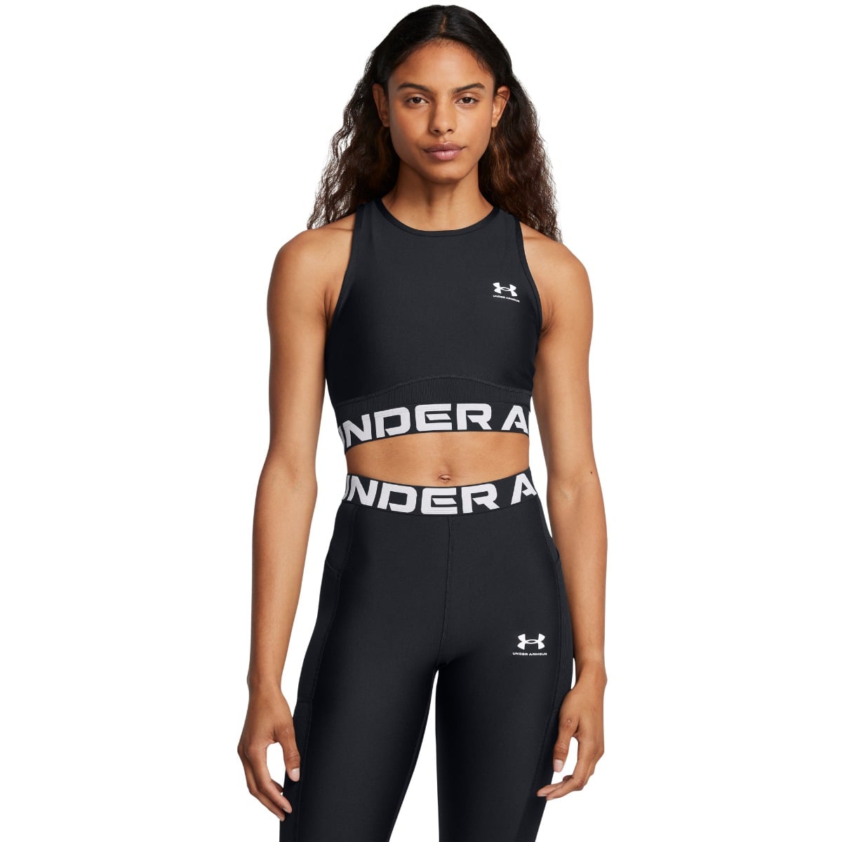 HeatGear Rib Tank Top für Frauen in Black - Under Armour