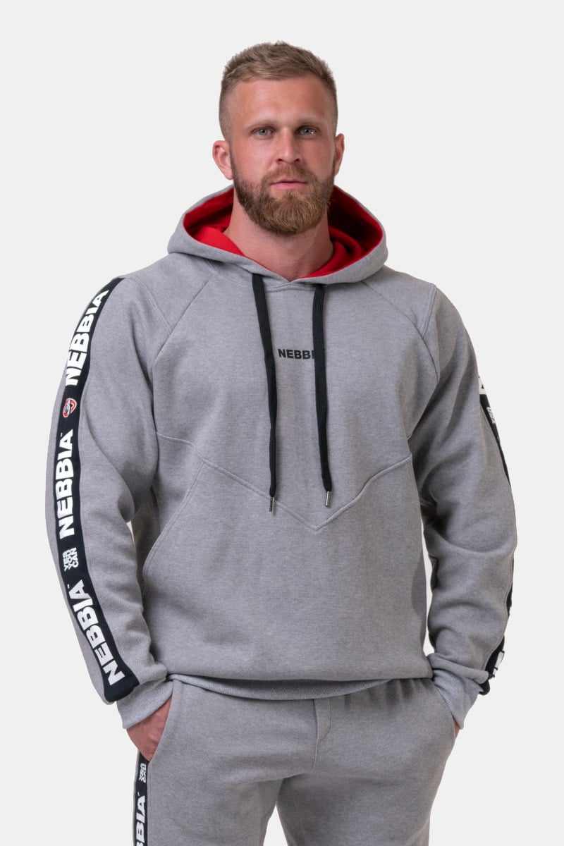 Men‘s hoodie Grey - NEBBIA