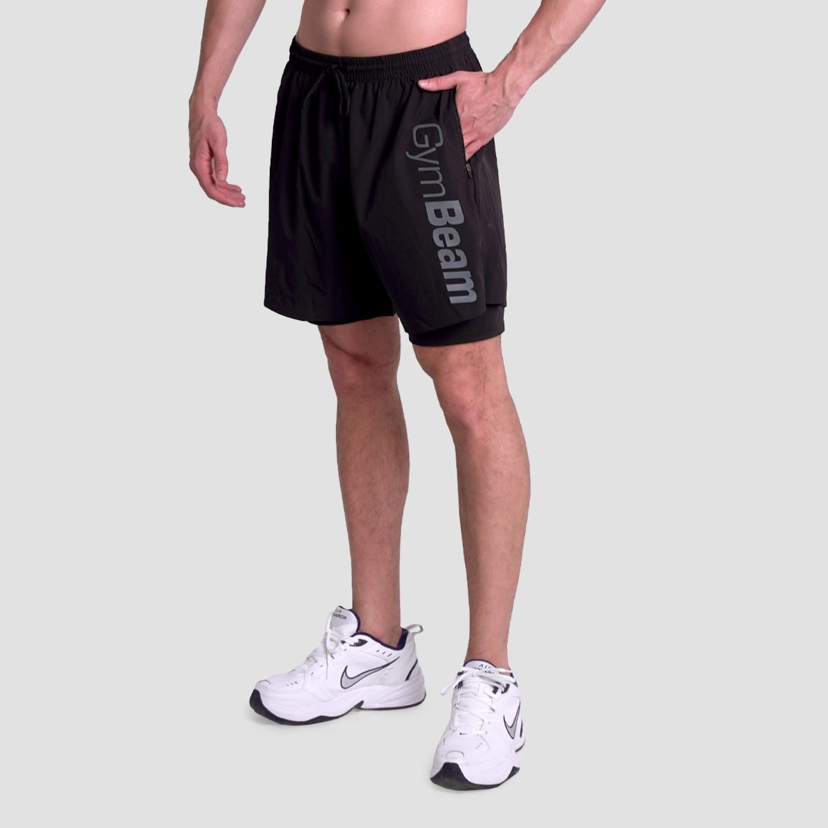 Essence 2in1 Shorts in Black - GymBeam