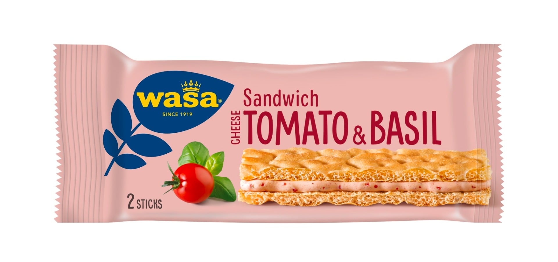 Sandwich Tomaten und Basilikum - Wasa