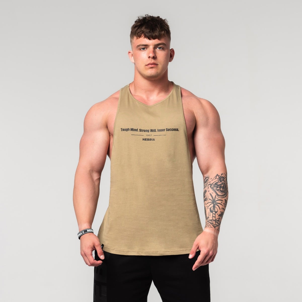 Tanktop FLEXIN Beige - NEBBIA
