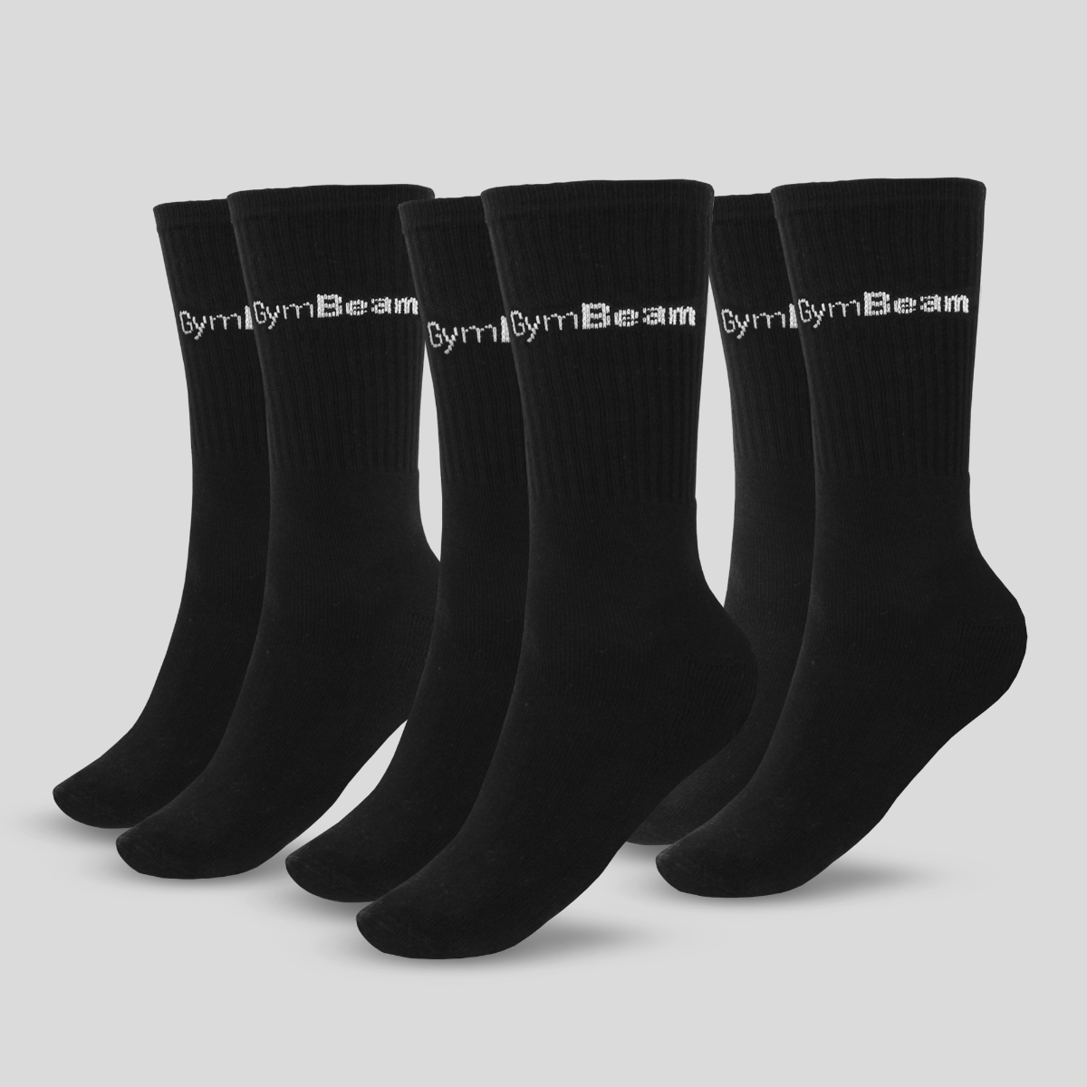 3/4 Socken (3er-Pack) in Black - GymBeam