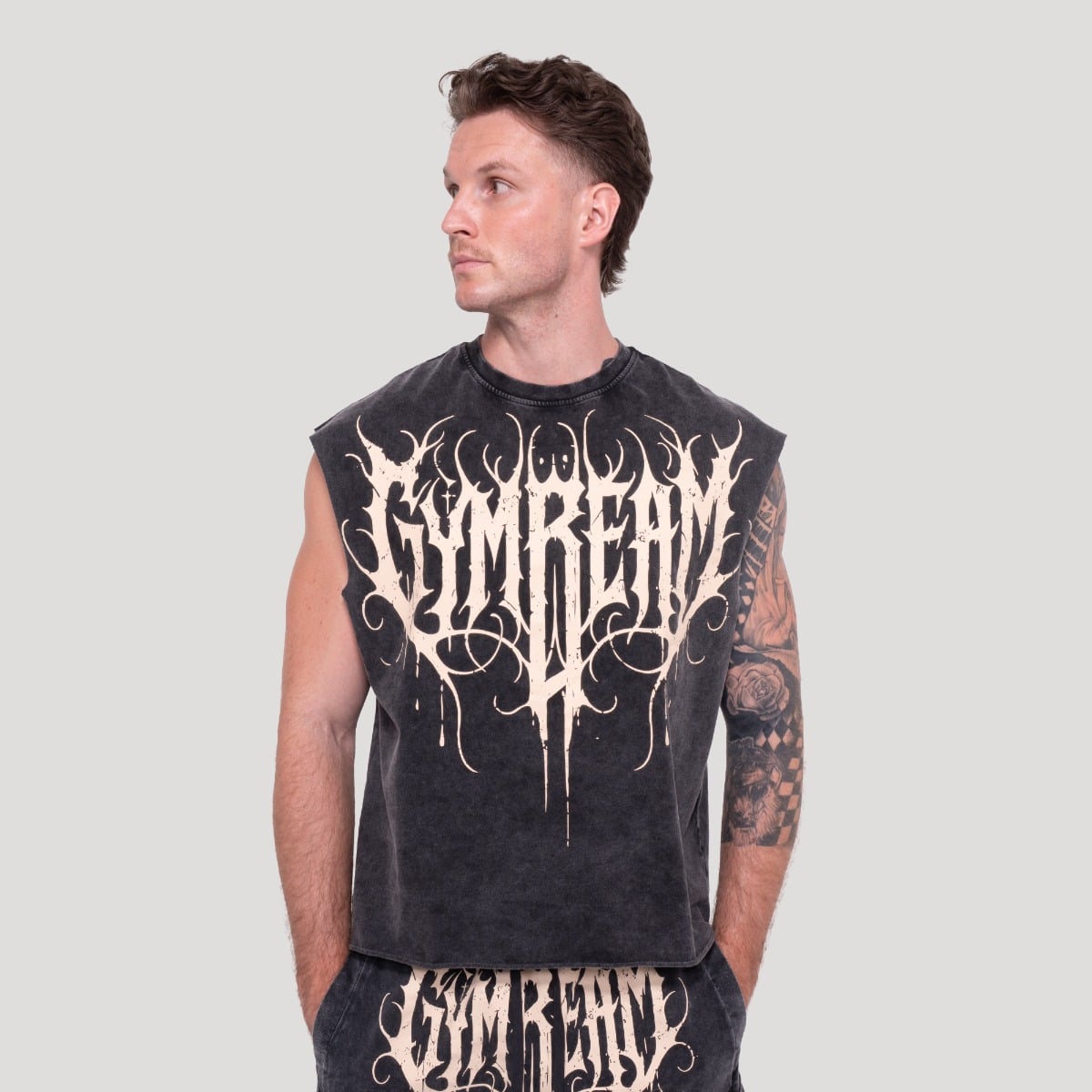 Abyss Tanktop in Charcoal - GymBeam