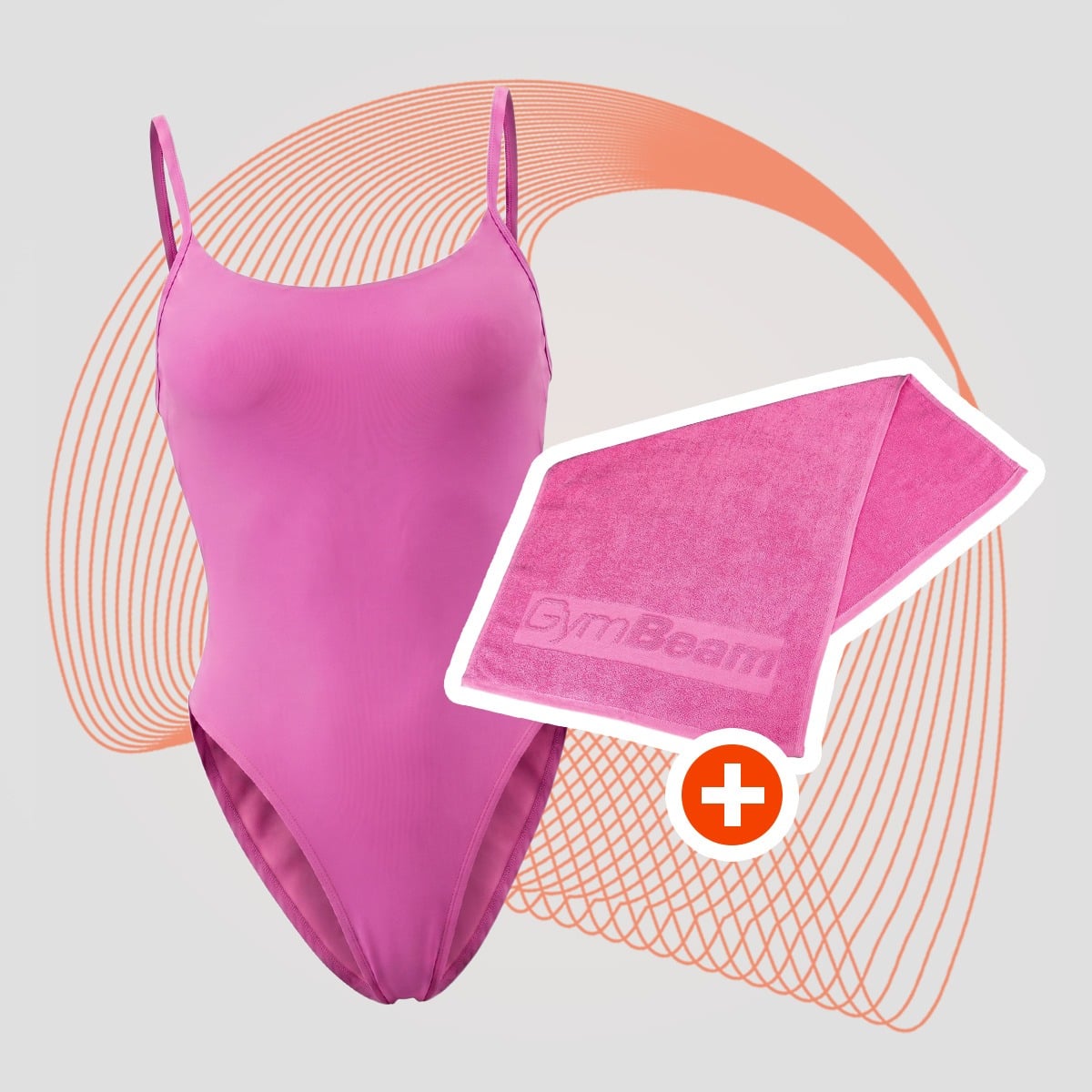 ARUBA Badeanzug in Pink - GymBeam + geschenk
