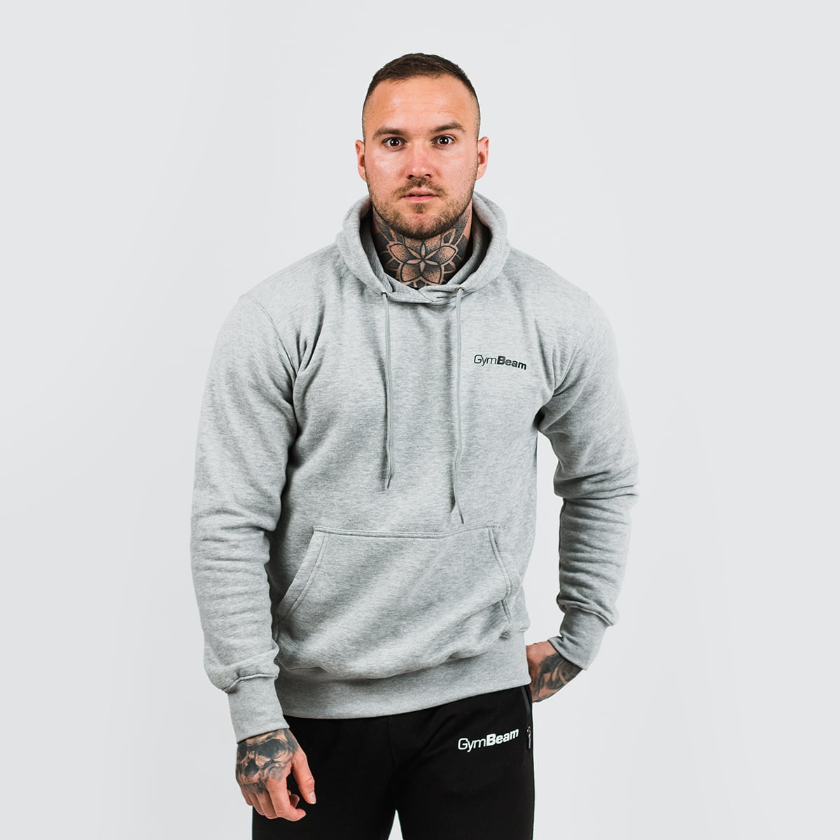 Athlete Hoodie für Männer Grey Black - GymBeam