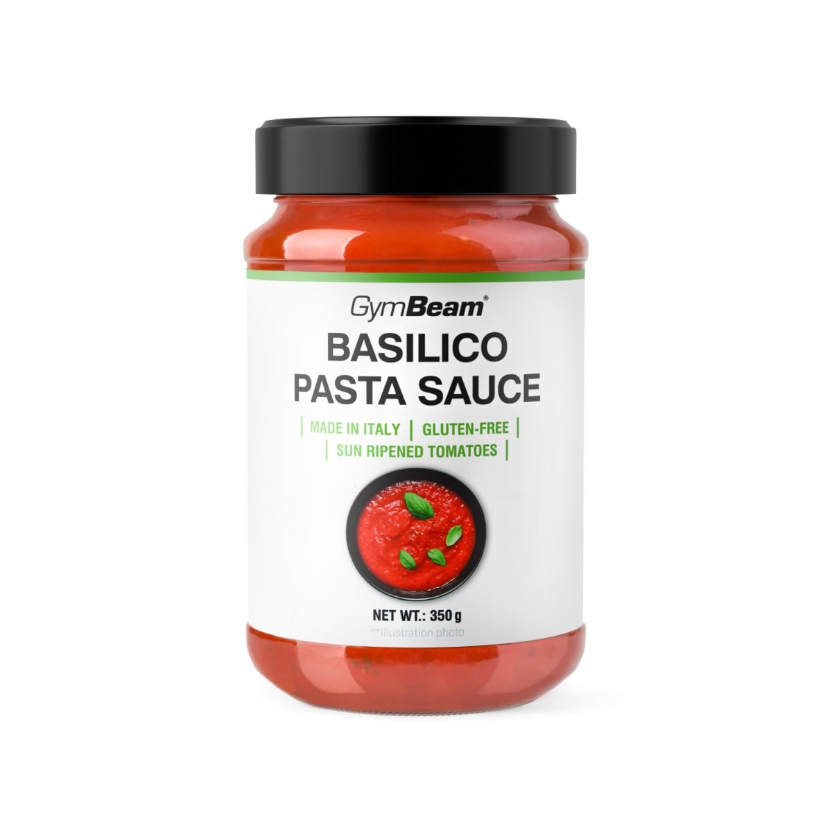GymBeam Tomatensauce mit Basilikum Basilico 350 g