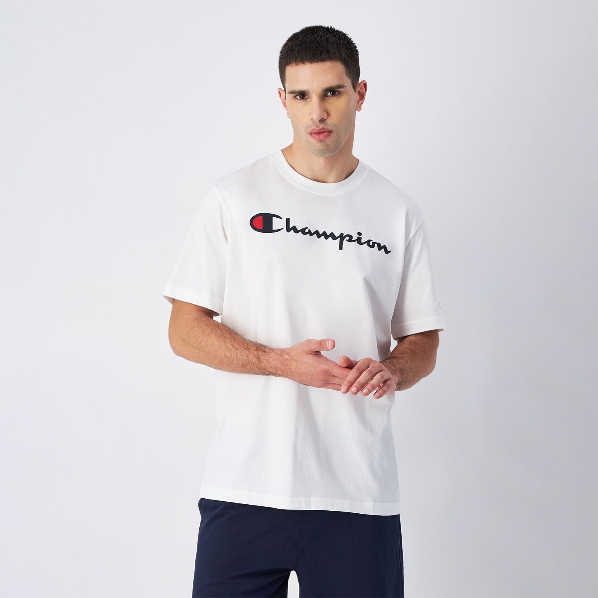 Big Logo Jersey T-Shirt in White - Champion