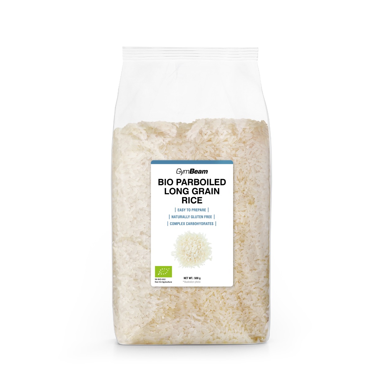 GymBeam Riso Parboiled a Chicco Lungo BIO 500 g