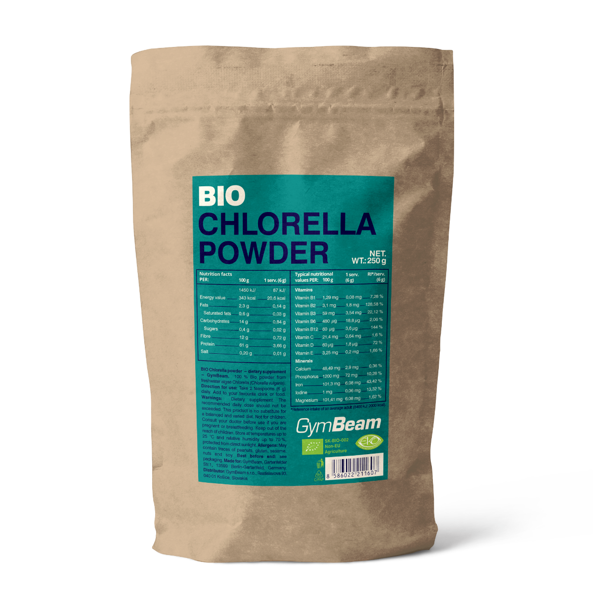 BIO Chlorella-Pulver - GymBeam