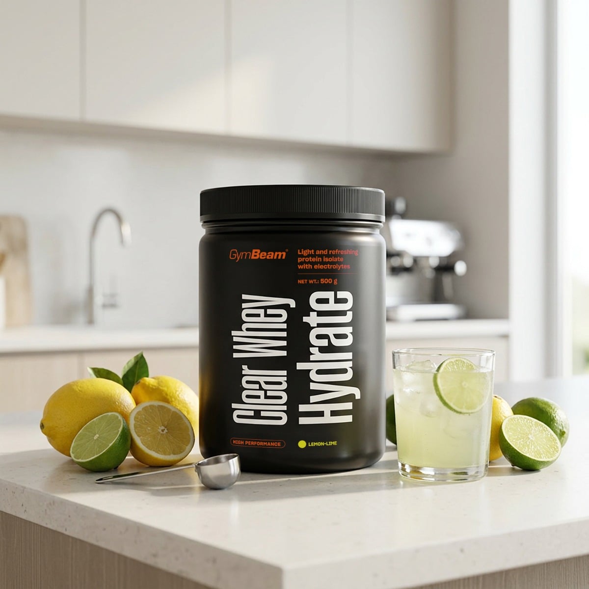 Clear Whey Hydrate - GymBeam 500 g - lemon lime