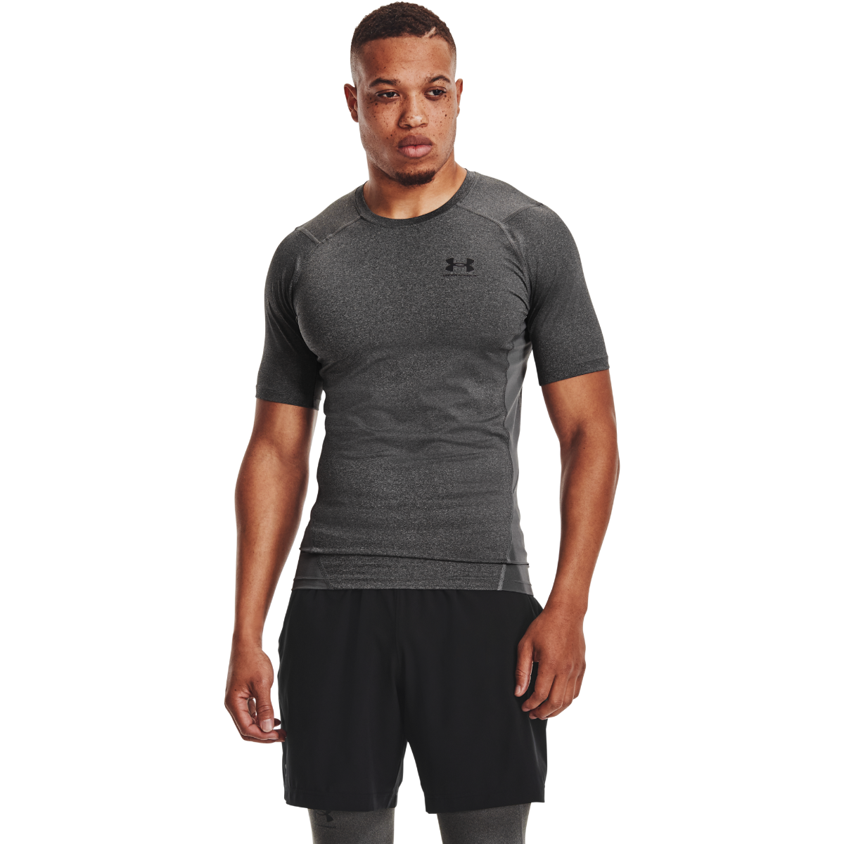 Compression T-shirt HG Armour Comp SS Grey - Under Armour