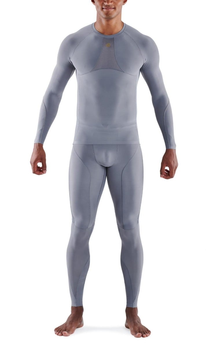 Compression T-shirt Long Sleeve Series-5 Grey - SKINS