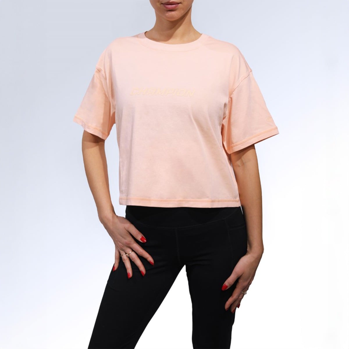 Cropped T-Shirt für Frauen in Peach - Champion