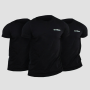Tričko Basic Black - GymBeam XXXL - 3pack