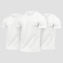 Men‘s T-shirt TRN White - GymBeam XXXL - 3pack