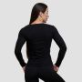 Basic Langarm T-Shirt in Black - GymBeam L