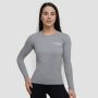 Basic Langarm T-Shirt in Grey - GymBeam L