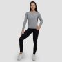 Basic Langarm T-Shirt in Grey - GymBeam L