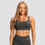 BEAT Sports Bra Charcoal - GymBeam L